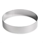 Cercle à vacherin inox 28 cm