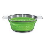 Passoire acier/silicone pliable 24 cm verte Rosle