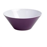 Saladier mûre / blanc myColours Varo 24,5 cm