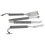 Set d'ustensiles à barbecue gris