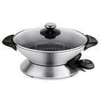 Wok inox électrique