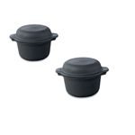 2 Mini cocottes en fonte 10 cl