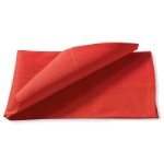 Nappe rectangulaire rouge