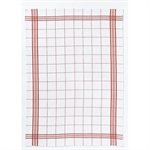 2 Torchons carreaux rouges 70 cm Winkler