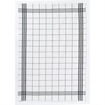 2 Torchons carreaux noirs 70 cm Winkler