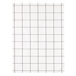 Torchon Check fond blanc taupe 50x70 Winkler