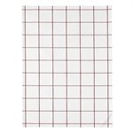 Torchon Check fond blanc rouge 50x70 Winkler
