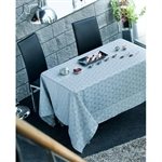 Lot de 6 Serviettes carrées Perspective ardoise 45 cm Nydel