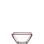 4 Coupes rouge Corner 12,5 cm Leonardo