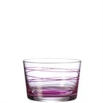 6 Coupelles violettes Spirale 9 cm Leonardo