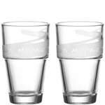 Set 2 Verres à eau Déco Mate Solo 40 cl Leonardo