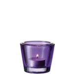 6 Bougeoirs Contessa violets Leonardo