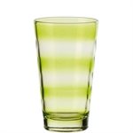 6 Verres Long Drink verts Wave 30 cl Leonardo