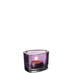 6 Bougeoirs de table lilas Organic Leonardo