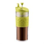 Mug à piston Travel Press 0,45 L vert citron Bodum