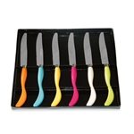 Coffret 6 couteaux multicolores Zig Zag