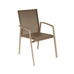 4 fauteuils Sparta Champagne taupe
