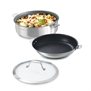 Lot poêle, sauteuse et couvercle Evolution 24 cm