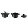 6 mini-cocottes noires