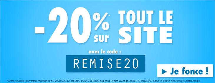 -20% supplémentaires avec le code REMISE20 !!!
