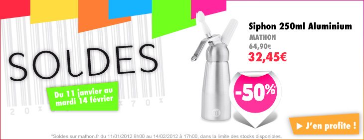 Siphon en soldes