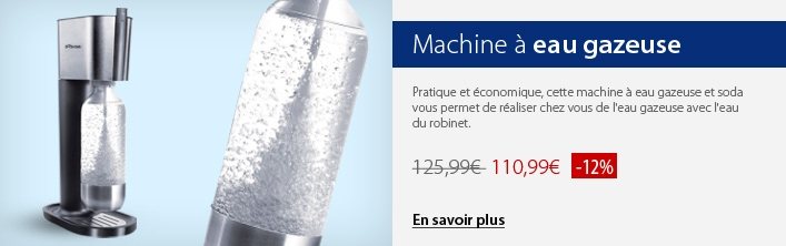 Machine a eau gazeuse