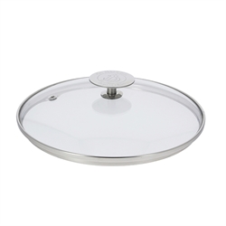 Couvercle en verre cerclé inox 16 cm De Buyer