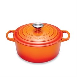 Cocotte fonte rond  20 cm volcanique Le Creuset