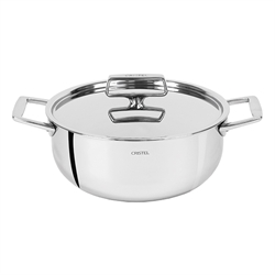 Faitout tout inox et couvercle Castel'Pro 28 cm Cristel