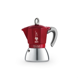 Cafetière italienne moka induction rouge 4 tasses Bialetti
