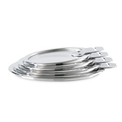 4 couvercles verre Strate 14, 16, 18 et 20 cm Cristel