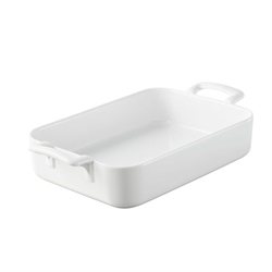 Plat rectangulaire porcelaine Belle Cuisine 26 cm Blanc Revol