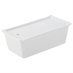 Terrine rectangulaire avec couvercle/plateau 