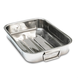 Plat à four rectangulaire inox 30 cm Baumalu