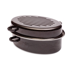 Cocotte roaster 38 cm acier émaillé Baumalu