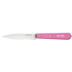 Couteau office N°112 lame inox lisse 10 cm fuchsia Opinel