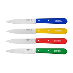 Coffret de 4 couteaux d’office N°112, 4 couleurs Classiques Opinel