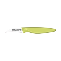 Couteau d'office lame serpette 6 cm vert anis Bio sourcé Nogent