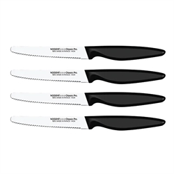 Lot de 4 couteaux de table Classic Pro lame crantée Nogent