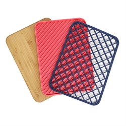 Set de 3 planches à découper, égouttoir et dessous de table Trilogy Trebonn