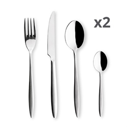 Lot de 2 ménagères 24 pièces Orénok Lebrun