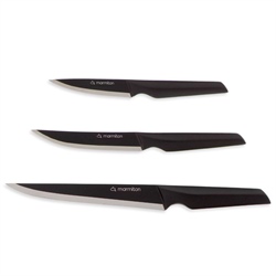 Set de 3 couteaux Passion : office 9 cm, utile 12 cm et à découper 20 cm Marmiton