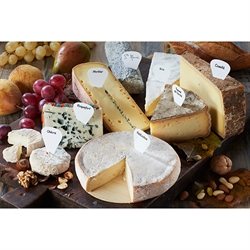 Boite de 16 étiquettes marque-fromages