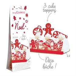 Kit de décoration pour bûche Noël Scrapcooking