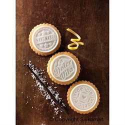 Kit moule en silicone pour biscuits ronds au chocolat Dolce Vita Silikomart