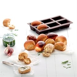 Moule 6 mini pains silicone Lekue