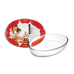 Plat en verre Kristall ovale 30 cm Ibili