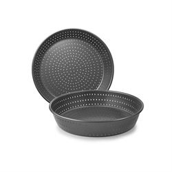 Moule haut perforé antiadhérent en acier 24 cm Ibili