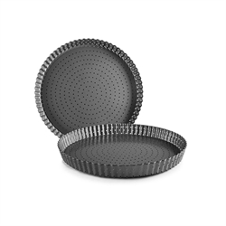 Moule à tarte dentelé perforé antiadhérent avec fond amovible 28 cm Ibili