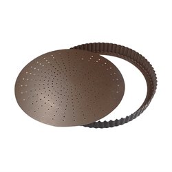 Tourtière fond amovible perforé antiadhérent 32 cm Gobel